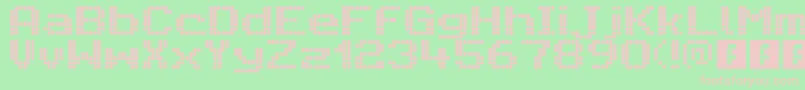 CitaroVoorEnkeleHoogteBreed Font – Pink Fonts on Green Background