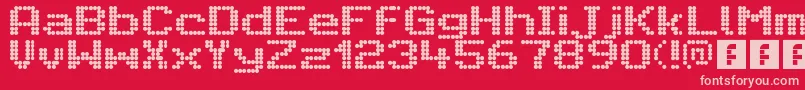 CitaroVoorEnkeleHoogteBreed Font – Pink Fonts on Red Background