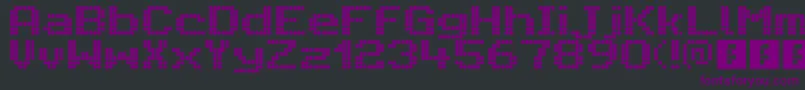 CitaroVoorEnkeleHoogteBreed-fontti – violetit fontit mustalla taustalla