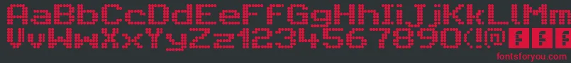 CitaroVoorEnkeleHoogteBreed Font – Red Fonts on Black Background