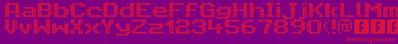 CitaroVoorEnkeleHoogteBreed Font – Red Fonts on Purple Background