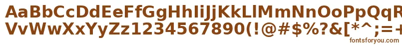 Шрифт AeOuhodBold – коричневые шрифты