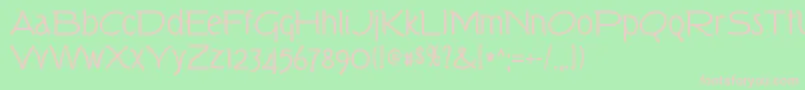 Tork Font – Pink Fonts on Green Background