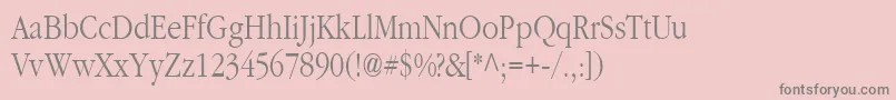 Classpla Font – Gray Fonts on Pink Background