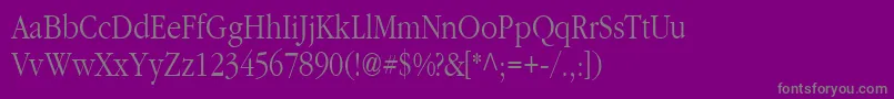 Classpla Font – Gray Fonts on Purple Background