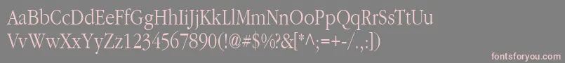 Classpla Font – Pink Fonts on Gray Background