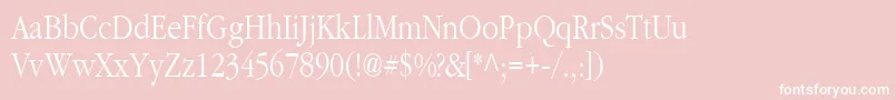 Classpla Font – White Fonts on Pink Background