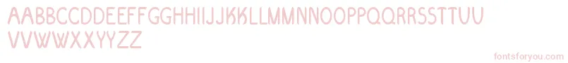 Evolve Font – Pink Fonts on White Background