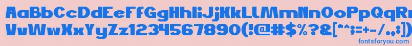 JustDoGood Font – Blue Fonts on Pink Background