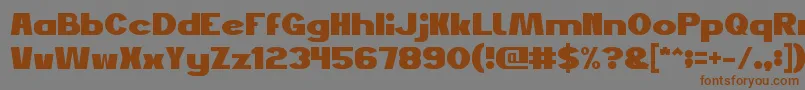 JustDoGood Font – Brown Fonts on Gray Background