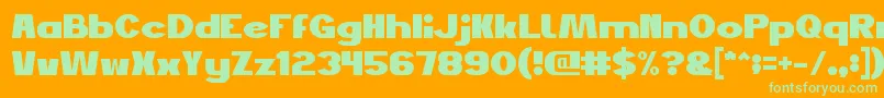 JustDoGood Font – Green Fonts on Orange Background