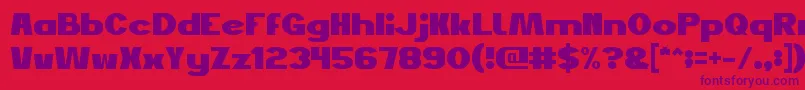 JustDoGood Font – Purple Fonts on Red Background