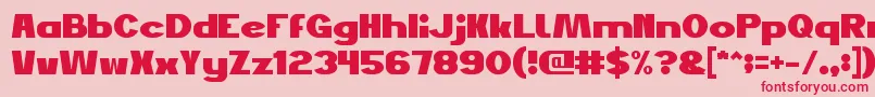 JustDoGood Font – Red Fonts on Pink Background