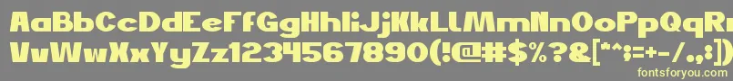 JustDoGood Font – Yellow Fonts on Gray Background