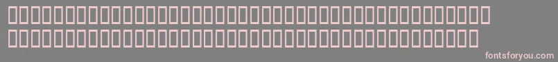 WbxgrannytItalic Font – Pink Fonts on Gray Background