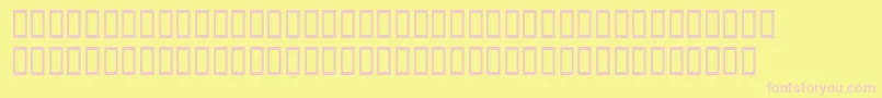 WbxgrannytItalic Font – Pink Fonts on Yellow Background