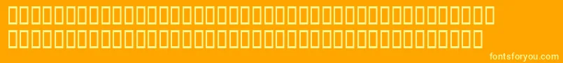 WbxgrannytItalic Font – Yellow Fonts on Orange Background