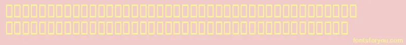 WbxgrannytItalic Font – Yellow Fonts on Pink Background