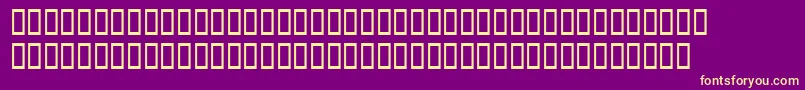 WbxgrannytItalic Font – Yellow Fonts on Purple Background
