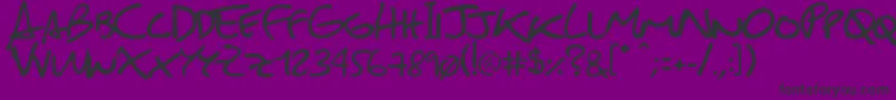 SebastianFont Font – Black Fonts on Purple Background