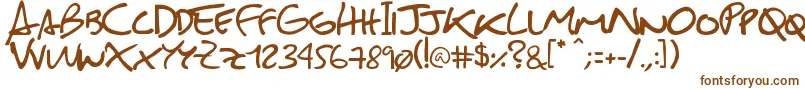 SebastianFont Font – Brown Fonts on White Background