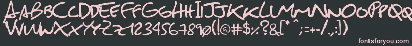 SebastianFont Font – Pink Fonts on Black Background