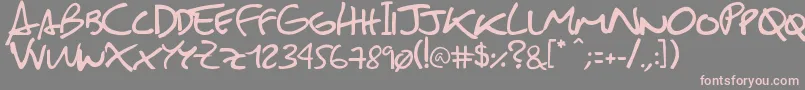 SebastianFont Font – Pink Fonts on Gray Background