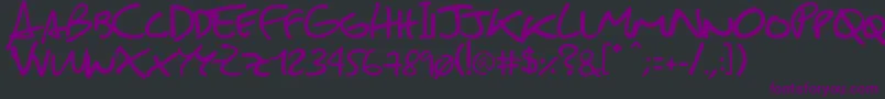 SebastianFont Font – Purple Fonts on Black Background