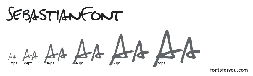 SebastianFont Font Sizes
