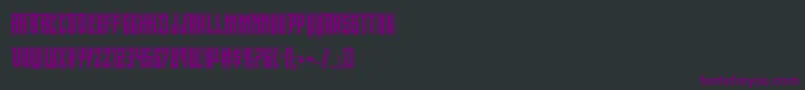 Шрифт Viceroyacad – фиолетовые шрифты на чёрном фоне
