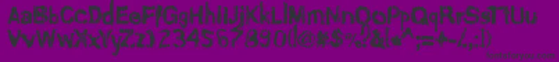 AshesToAshes Font – Black Fonts on Purple Background