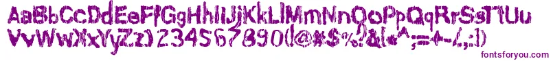 AshesToAshes Font – Purple Fonts on White Background