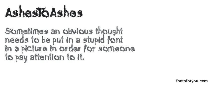 AshesToAshes Font