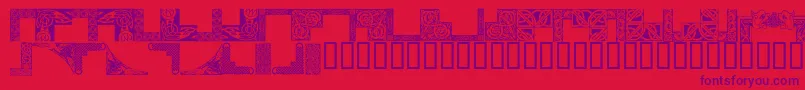 fuente CelticFrames – Fuentes Moradas Sobre Fondo Rojo