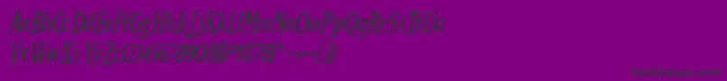 Kalli ffy-Schriftart – Schwarze Schriften auf violettem Hintergrund