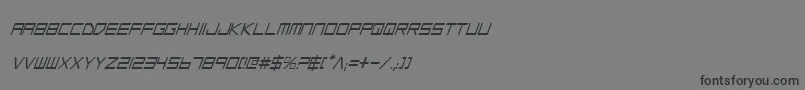 フォントLgsci – 黒い文字の灰色の背景