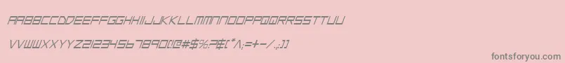 フォントLgsci – ピンクの背景に灰色の文字