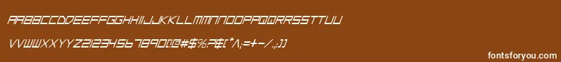 Lgsci Font – White Fonts on Brown Background