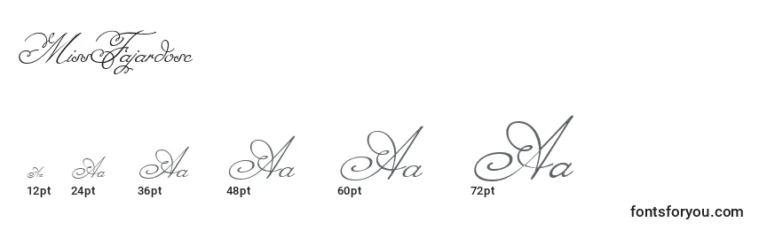 MissFajardose Font Sizes