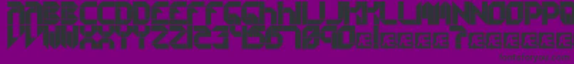 Collects Font – Black Fonts on Purple Background