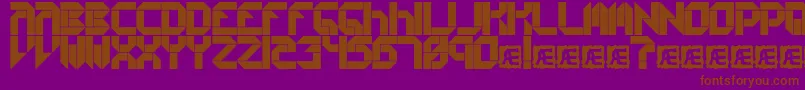 Collects Font – Brown Fonts on Purple Background
