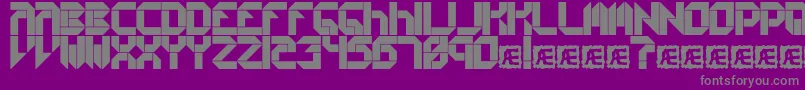 Collects Font – Gray Fonts on Purple Background