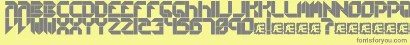 Collects Font – Gray Fonts on Yellow Background