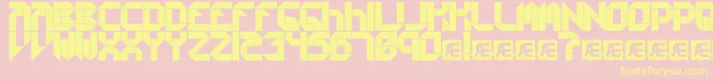 Collects Font – Yellow Fonts on Pink Background
