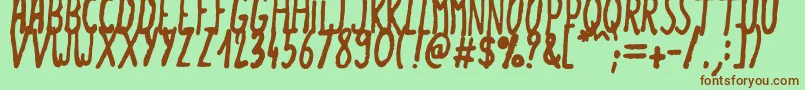 Summerlove Font – Brown Fonts on Green Background