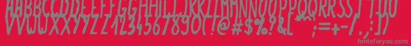 Summerlove Font – Gray Fonts on Red Background