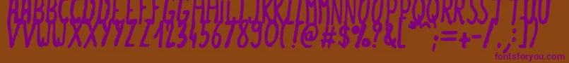 Summerlove Font – Purple Fonts on Brown Background