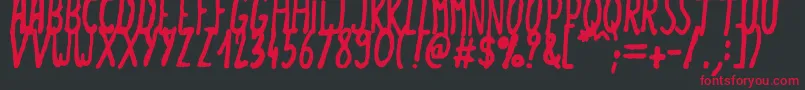 Summerlove Font – Red Fonts on Black Background