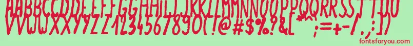 Summerlove Font – Red Fonts on Green Background