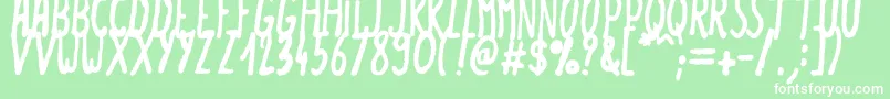 Summerlove Font – White Fonts on Green Background